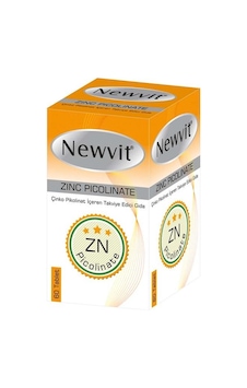 Newvit Çinko Picolinate Içeren Gıda Takviyesi 60 Tablet Newvit Çinko Picolinate Içeren Gıda Takviyesi 60 Tablet