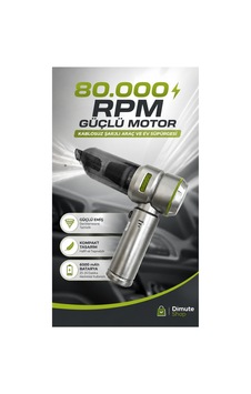 Hl-121 80000 Rpm Kablosuz Araç Ve Ev Süpürgesi 4'ü 1 Arada Şarjlı Gri - 887783993