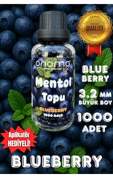 Premium Mentol Topu Böğürtlen 1000 Adet Blueberry Aroma Kapsülü