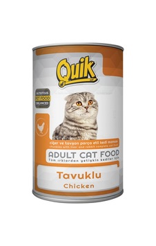 Quik Tavuklu Konserve Yetişkin Kedi Maması 415 G Quik Tavuklu Konserve Yetişkin Kedi Maması 415 G