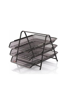 Cassa Evrak Rafı Metal 3'Lü Siyah Cassa Evrak Rafı Metal 3'Lü Siyah