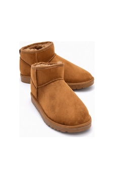 Neon Shoes Mini Süet İçi Kürklü İnce Taban Kadın Bot Taba Neon Shoes Mini Süet İçi Kürklü İnce Taban Kadın Bot Taba