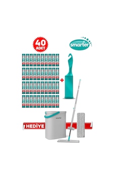 Smarter Tüy Toplayıcı 40 Adet Yedek Rulo Aparat ve Aqua Star Yedekli Mop Paspas Smarter Tüy Toplayıcı 40 Adet Yedek Rulo Aparat ve Aqua Star Yedekli Mop Paspas