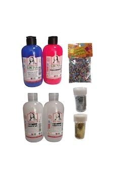 Slime Slaym Yapma Seti 250Ml 4 Adet + Toz Sim 2 Adet + Köpük N11.151 Slime Slaym Yapma Seti 250Ml 4 Adet + Toz Sim 2 Adet + Köpük N11.151