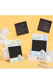 Deli Sticky Notes Siyah Yapışkanlı Not Kağıdı 74x74mm 30yp. 21556 Deli Sticky Notes Siyah Yapışkanlı Not Kağıdı 74x74mm 30yp. 21556
