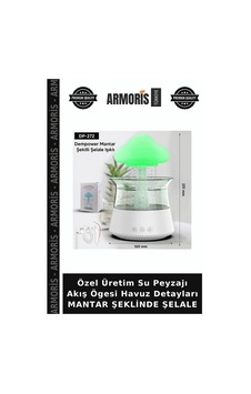 Özel Üretim Su Peyzajı Akış Ögesi Havuz Detayları Mantar Şeklinde Şelale
