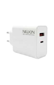 Nillkin Nl-30w 30w Typec Usb Çift Portlu Hızlı Şarj Cihazı Beyaz