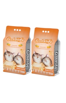 Goldlife Premium Portakal Kokulu Kedi Kumu 10 Lt 2 Adet Goldlife Premium Portakal Kokulu Kedi Kumu 10 Lt 2 Adet