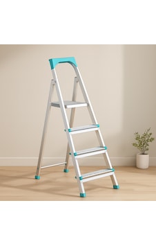 3+1 Basamaklı Metal Merdiven 82 Cm 120 Kg - 3+1 Basamaklı Metal Merdiven 82 Cm 120 Kg -