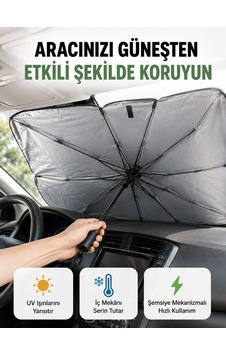 Katlanabilir Oto Güneşlik Pratik, Dayanıklı, Uv Koruyucu Tasarım Yeni Nesil - Lisinya Diğer Katlanabilir Oto Güneşlik Pratik, Dayanıklı, Uv Koruyucu Tasarım Yeni Nesil - Lisinya Diğer