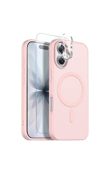 Teleplus Apple Uyumlu iPhone 16 Kılıf Babet Translucent 3in1 Msafe Şarj Özellikli Kapak + Ekran Koruyucu Pembe Teleplus Apple Uyumlu iPhone 16 Kılıf Babet Translucent 3in1 Msafe Şarj Özellikli Kapak + Ekran Koruyucu Pembe