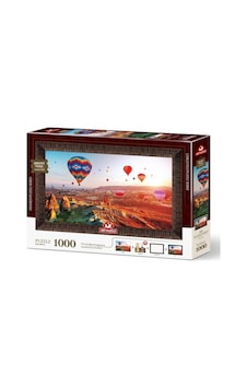 Kapadokya'nın Son Işıkları 1000 Parça Çerçeveli Puzzle Kapadokya'nın Son Işıkları 1000 Parça Çerçeveli Puzzle