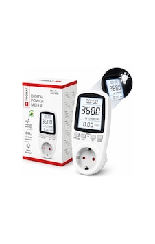 Tograt Priz Tipi Wattmetre Enerji Tüketim Ölçer Işıklı 3680w
