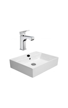 Alvit Gpd Fuego 38 x 50 Tezgahüstü Setüstü Lavabo Alvit Gpd Fuego 38 x 50 Tezgahüstü Setüstü Lavabo