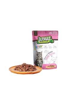 Jungle Tavuklu Pouch Yavru Kedi Konservesi 85 G