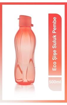 Eco Şişe Suluk Kolay Kapak 500 Ml Pembe 640vserı Nar Çiçeği