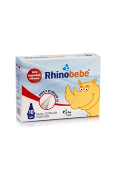Rhinobebe Ekstra Yumuşak Nazal Aspiratör Yedek Ucu 10'lu Beyaz Rhinobebe Ekstra Yumuşak Nazal Aspiratör Yedek Ucu 10'lu Beyaz