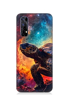 Realme 7 Uyumlu Galaktik Kaplumbağa Desenli Silikon Kılıf Realme 7 Uyumlu Galaktik Kaplumbağa Desenli Silikon Kılıf