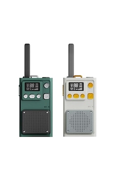 Wowkids W1a Çocuk Walkie Talkie 5 Km Green-cream Aaa Pilli Pmrtelsiz