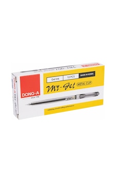 Dong-A My-Jel Kalem 0.5 Mm İğne Uçlu Siyah 12 adet Dong-A My-Jel Kalem 0.5 Mm İğne Uçlu Siyah 12 adet