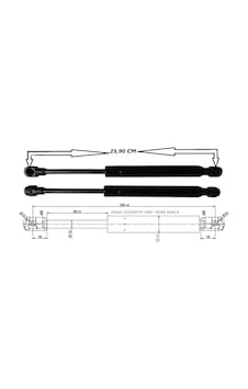 Opel Vectra C Bagaj Amortisörü, Kısa Tip, 176607 Opel Vectra C Bagaj Amortisörü, Kısa Tip, 176607