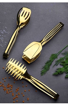 Gold Servis Sunum Makarna Pasta Salata Kek Maşa Seti