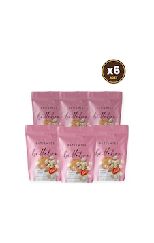 Çilek Aromalı Beyaz Çikolatalı Bisküvi Draje 120g X 6 Adet Çilek Aromalı Beyaz Çikolatalı Bisküvi Draje 120g X 6 Adet