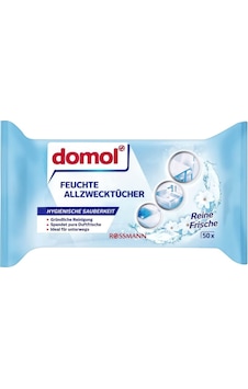 Domol Ferah Çok Amaçlı Islak Temizlik Bezi 50'li