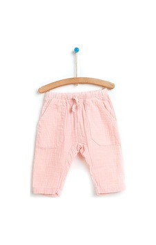 HelloBaby Basic Kız Bebek Cepli Pantolon Gülkurusu
