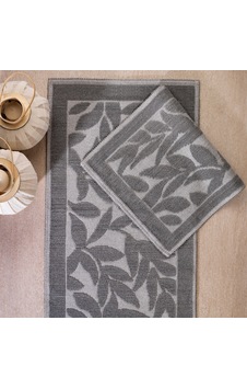 Schafer Home Leaf 2 Li Banyo Paspası-gri Gri Schafer Home Leaf 2 Li Banyo Paspası-gri Gri
