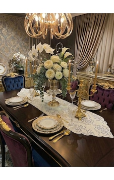 Çağla Gümüş Runner 40 X 140 Cm 1514 Gümüş Çağla Gümüş Runner 40 X 140 Cm 1514 Gümüş