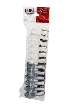 12pcs Yaysız Plastik Mandal Çok Renkli 12pcs Yaysız Plastik Mandal Çok Renkli