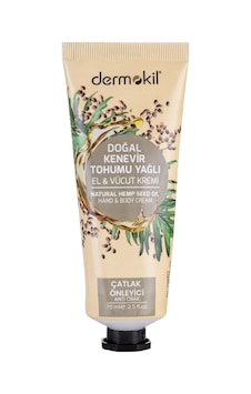 Dermokil Doğal Kenevir Tohumu Yağlı El ve Vücut Kremi 75 ML Dermokil Doğal Kenevir Tohumu Yağlı El ve Vücut Kremi 75 ML