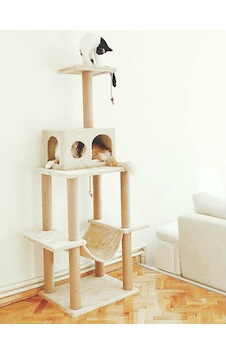Turkuaz Pet TR-891 Zooplus Katlı Kedi Tırmalama Evi 65 x 45 x 155 CM Turkuaz Pet TR-891 Zooplus Katlı Kedi Tırmalama Evi 65 x 45 x 155 CM
