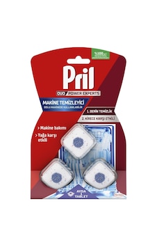 Pril Çift Etkili Bulaşık Makinesi Temizleyicisi 3'lü Tablet Pril Çift Etkili Bulaşık Makinesi Temizleyicisi 3'lü Tablet