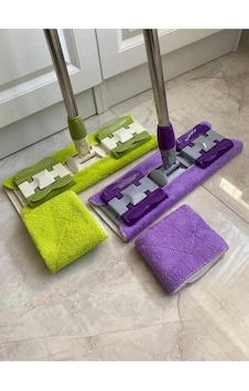 Mor Teleskopik Mandallı Mikrofiber Sihirli Mop Yüzey Temizleyici Çok Renkli Mor Teleskopik Mandallı Mikrofiber Sihirli Mop Yüzey Temizleyici Çok Renkli