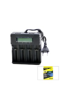4lü Pil Şarj Aleti 3000ma 4.2v Fişli Ac 100-240v Etc - 26650 - 18650 - 16340 Bx40