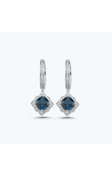 Altınbaş Pırlanta London Blue Topaz Küpe Pehl003lb14k-2