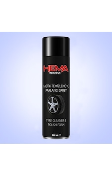 Hema Oto Lastik Parlatıcı Ve Temizleme Spreyi Aerosol 500 Ml. Hema Oto Lastik Parlatıcı Ve Temizleme Spreyi Aerosol 500 Ml.