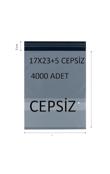 17x23+5 Cepsiz 4000 Adet Kargo Poşeti Cac Plastik 17x23+5 Cepsiz 4000 Adet Kargo Poşeti Cac Plastik