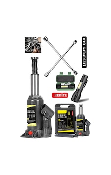 Staxx 2ton Çantalı Şişe Tip Araç Krikosu + 4'lü Bijon Garaj Seti Staxx 2ton Çantalı Şişe Tip Araç Krikosu + 4'lü Bijon Garaj Seti