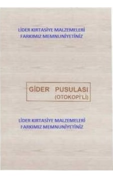 Dilman Gider Pusulası 2 Nüsha Otokopili Dilman Gider Pusulası 2 Nüsha Otokopili