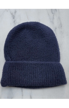 Unisex Tam Kalıp İnce Sakallı Triko Bere - Lacivert Renkli Unisex Tam Kalıp İnce Sakallı Triko Bere - Lacivert Renkli
