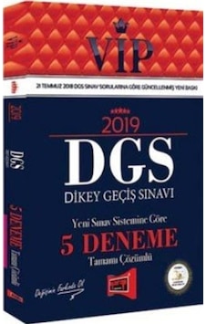 2019 DGS VİP Yeni Sınav Sistemine Göre Tamamı Çözümlü 5 Deneme...
