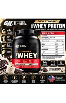 Optimum Gold Standard Whey Protein Tozu 2263 Gr - Kurabiye Aromasız Optimum Gold Standard Whey Protein Tozu 2263 Gr - Kurabiye Aromasız