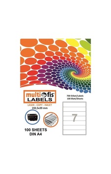 Multiofis 192.5X39 MM Laser Etiket 5107 Multiofis 192.5X39 MM Laser Etiket 5107