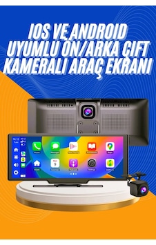 Bay Android Ve İos Uyumlu Ön Arka Çift Kameralı Araç Ekranı Dokunmatik Carplay Najmaddin Diğer Bay Android Ve İos Uyumlu Ön Arka Çift Kameralı Araç Ekranı Dokunmatik Carplay Najmaddin Diğer