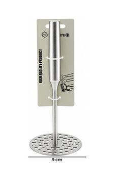 Yuvarlak Çap : 8cm Metal Saplı 11.5cm Metal Patates Ezici Toplam Uzunluk : 26.5cm 5580 Yuvarlak Çap : 8cm Metal Saplı 11.5cm Metal Patates Ezici Toplam Uzunluk : 26.5cm 5580