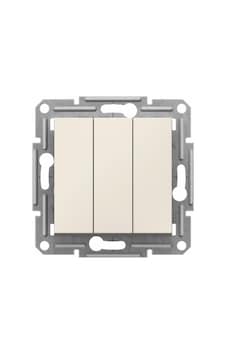 Schneider Eph2170123 Asfora Krem Üçlü Anahtar