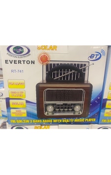 Everton Rt-741 Bluetooth -fm-am-sw-usb-tf Card-aux Nostaljik Radyo
